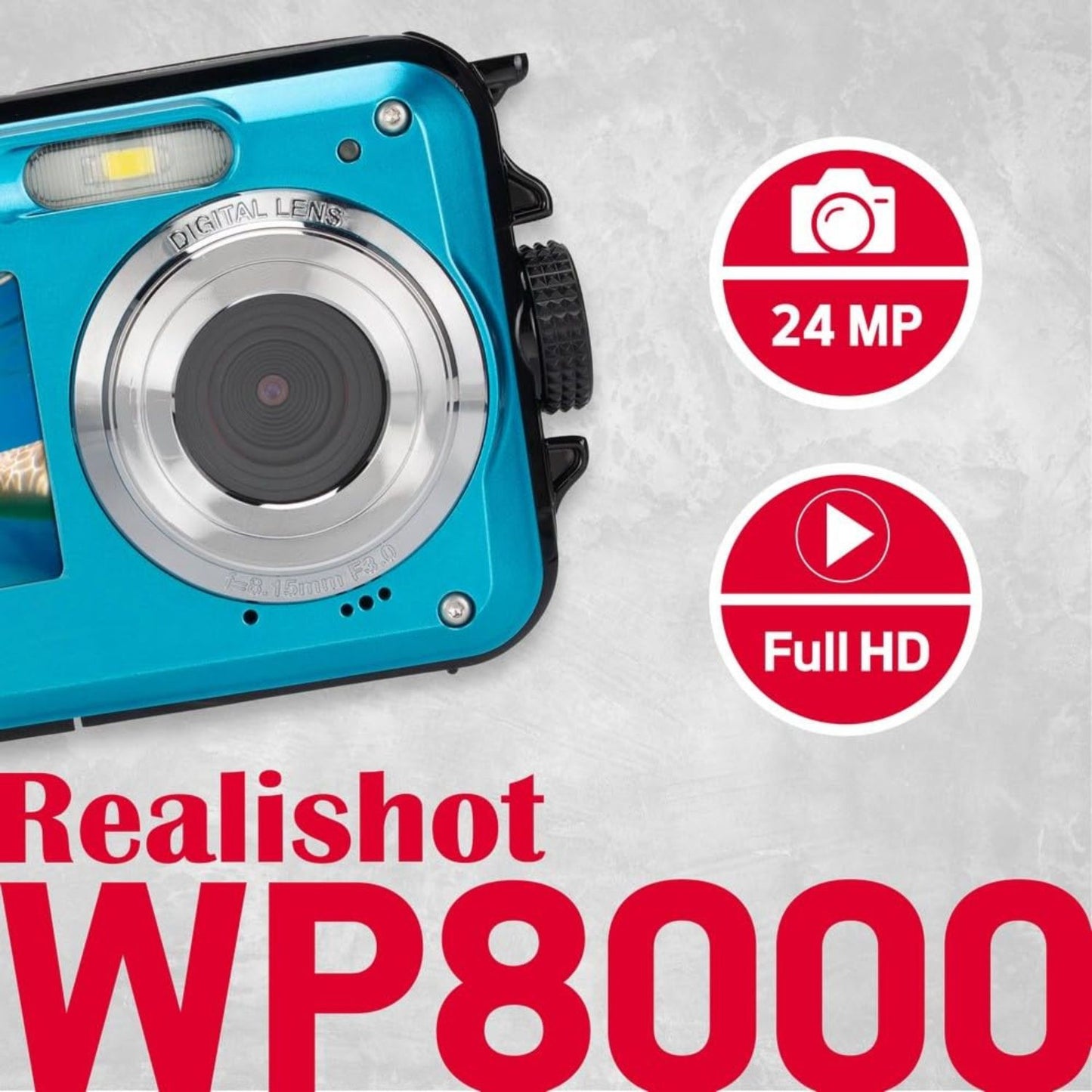 AGFAPhoto WP8000 24MP Waterproof Digital Camera