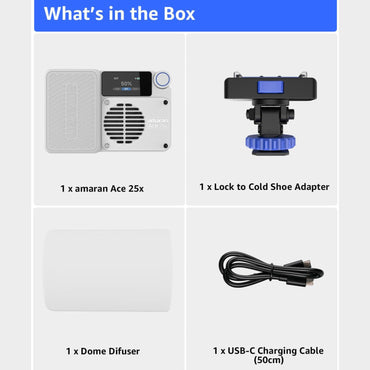 Amaran Ace 25c RGB LED Light Panel (White) - Online Buy in Mumbai, India