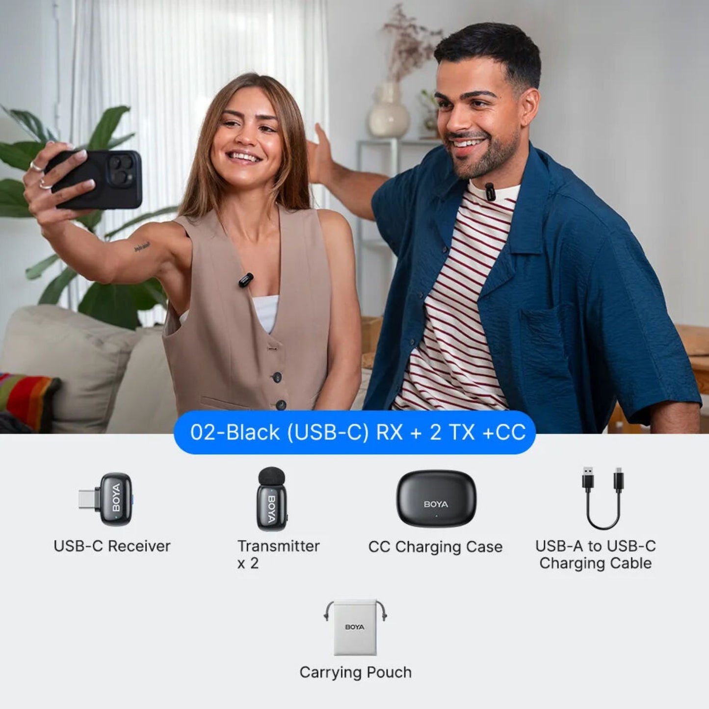 Boya Mini 2 2-Person Wireless Microphone