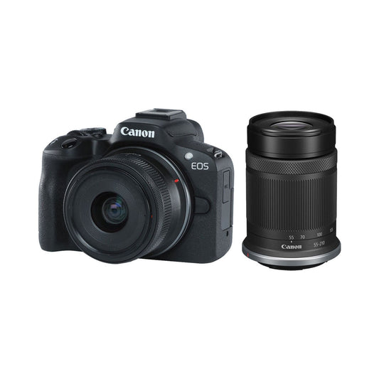 Canon EOS R50 Mirrorless Camera with RF-S18-45mm F4.5-6.3 IS STM and RF-S55-210mm F5-7.1 IS STM Lens - Online Buy in Mumbai, India