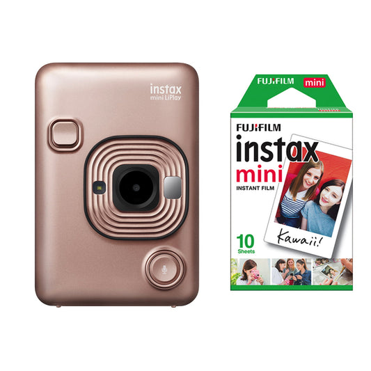 Fujifilm Instax Mini LiPlay Instant Camera with Instax Mini Films - 10 Sheets Bundle - Online Buy in Mumbai, India