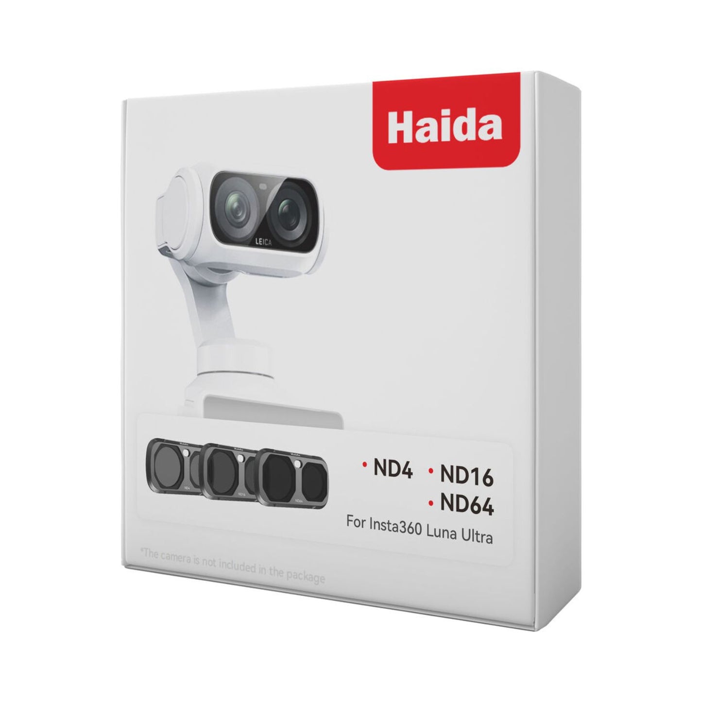 Haida NanoPro 3-Pack Magnetic ND Filter Kit for Insta360 Luna Ultra (Black)
