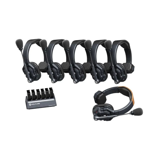 Hollyland Solidcom SE-6S 6-Person Single-Ear Noise-Canceling Headset Intercom System (1.9 GHz) - Online Buy in Mumbai, India