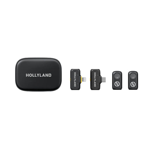 Hollyland LARK A1 Combo 2-Person Wireless Microphone System with USB-C and Lightning Connectors