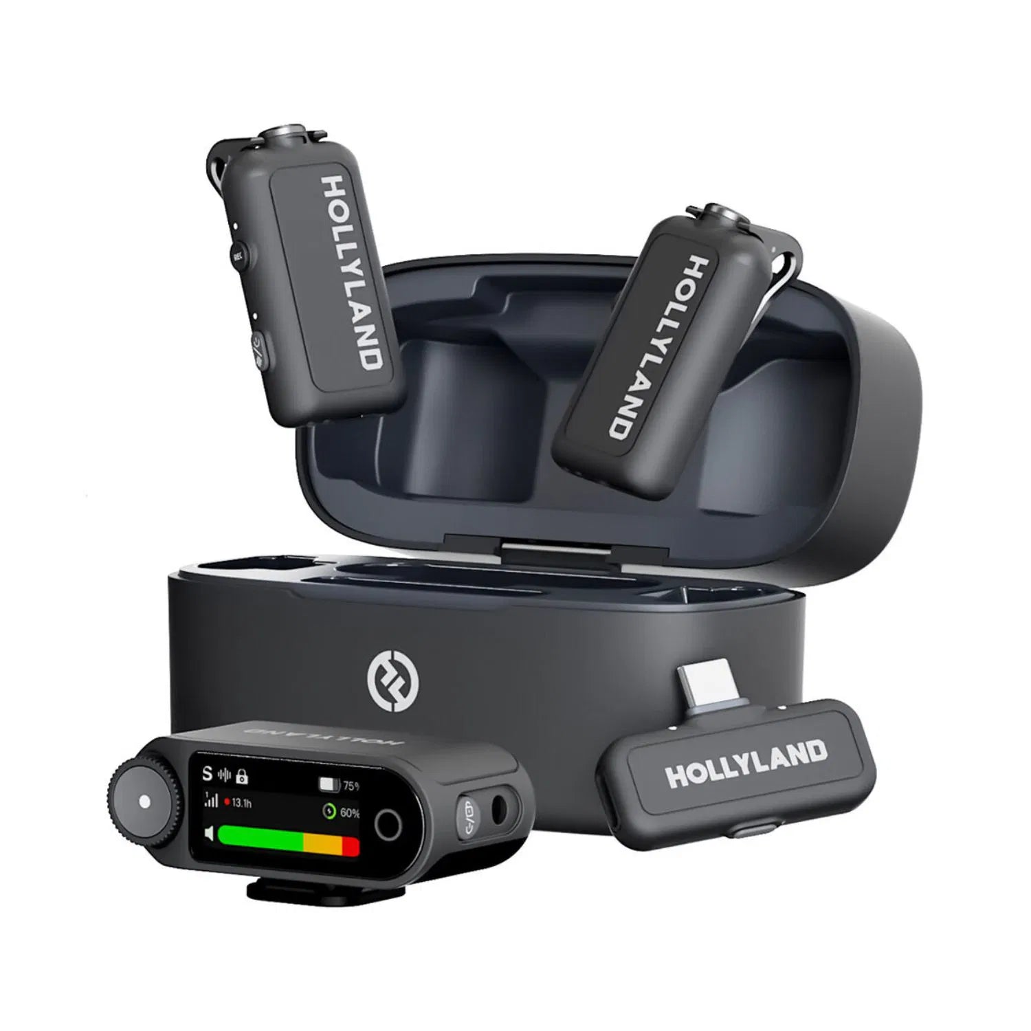 Hollyland-Lark Max-ワイヤレスマイク- Buy Hollyland LARK MAX 2 Combo 2-Person Wireless Microphone India