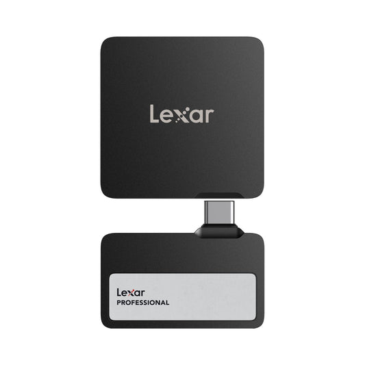 Lexar 2TB Professional Go USB 3.2 Gen 2 Portable SSD with Hub (Black)