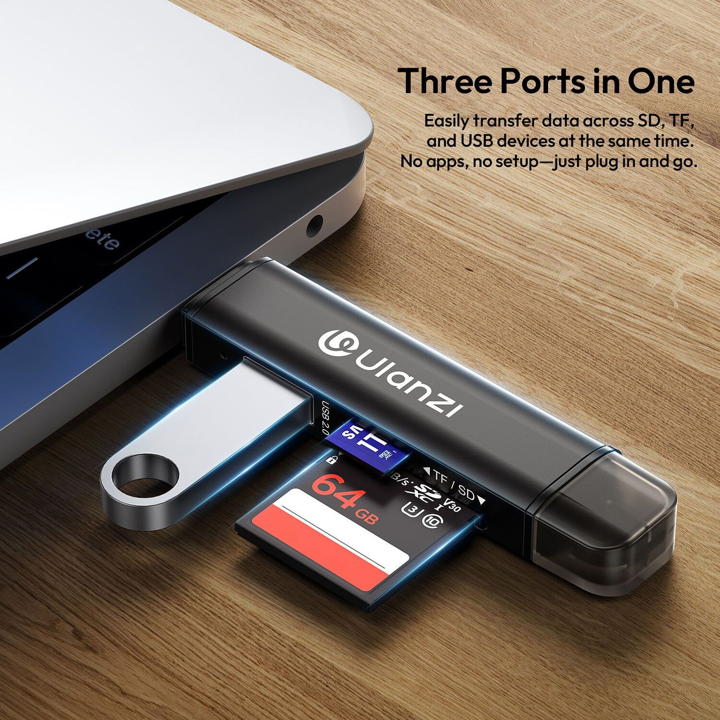 Ulanzi CR1 3-in-1 USB Card Reader