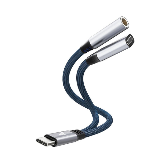 Vaku Luxos DigiCoder Type-C to Type-C + 3.5mm Audio Jack - Online Buy in Mumbai, India