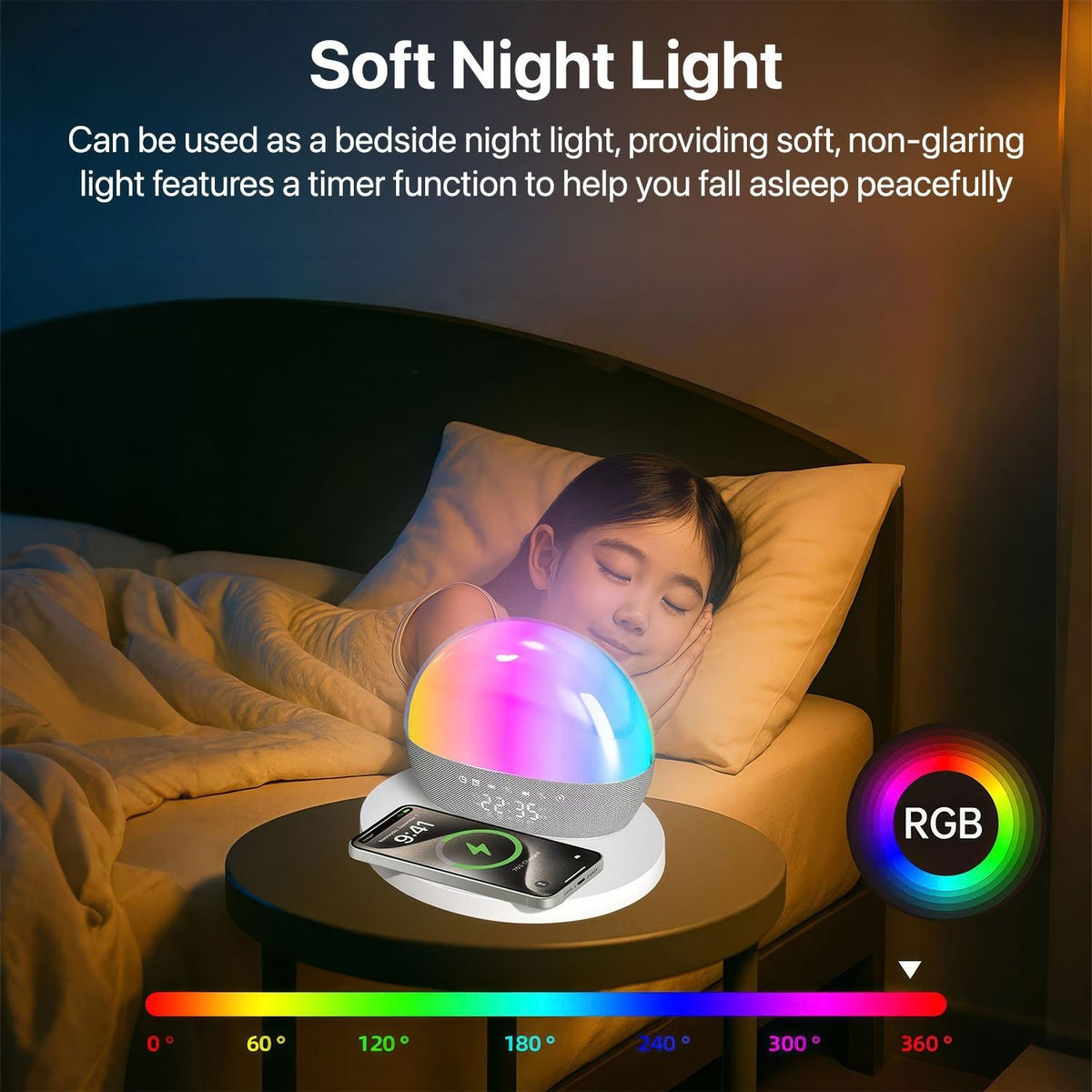 Vaku Luxos 3-in-1 SOUNDNEST Bluetooth Speaker with 15W Wireless Charger