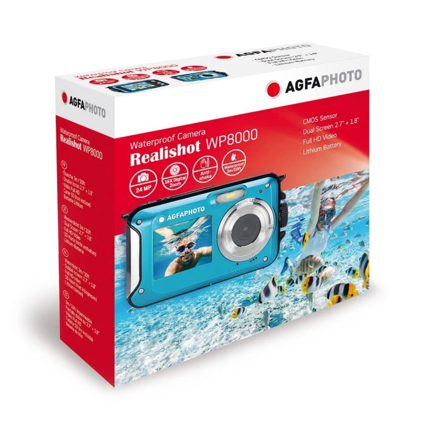 AGFAPhoto WP8000 24MP Waterproof Digital Camera