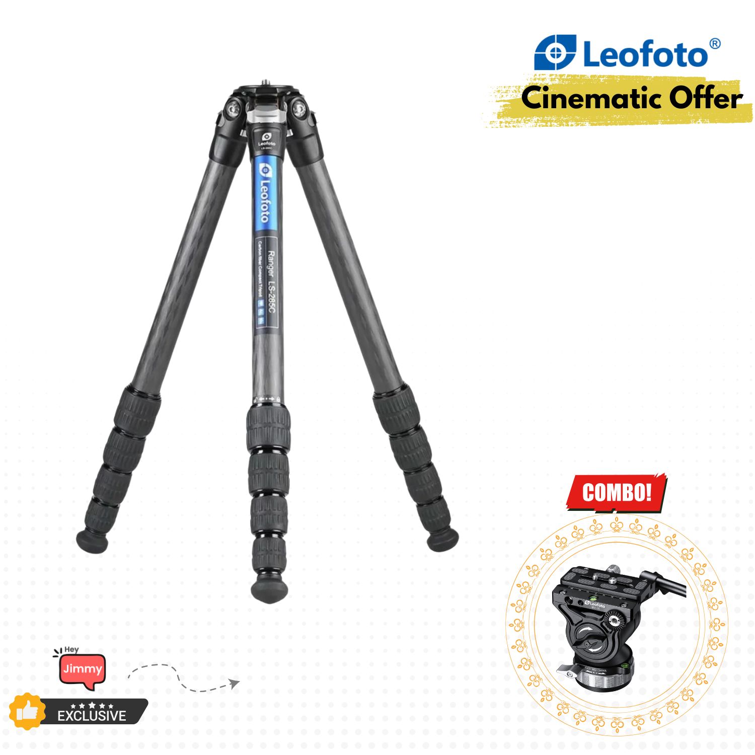 Cinematic-Combo-Leofoto-LS-285C-Ranger-Series-Tripod-BV15-Fluid-Video-Head-Online-Buy-India_0fcebd90-c5e2-4357-b42c-b2be4e26a518 - Hey Jimmy