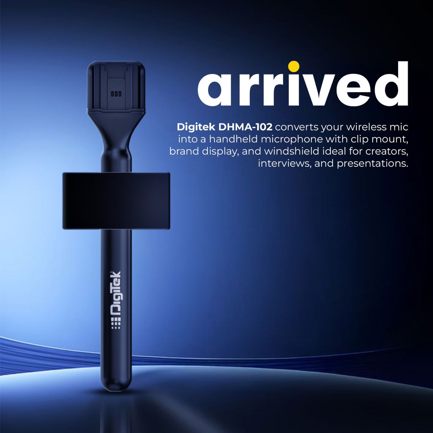 Digitek-DHMA-102-Handheld-Interview-Mic-Adapter-with-Clip-Mount-Brand-Display-Online-Buy-India_2 - Hey Jimmy