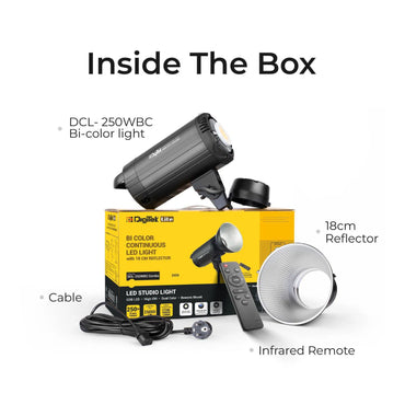 Digitek DCL-250 WBC Lite Combo BI Color Continuous LED Light