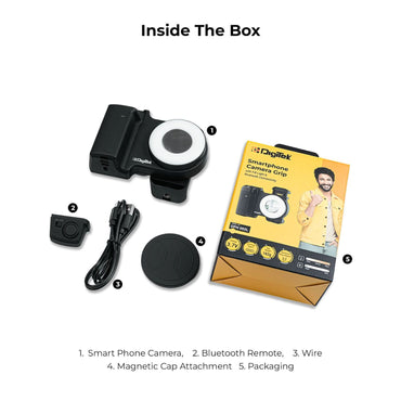 Digitek DPH 002L Smartphone Camera Grip with Adjustable Fill Light