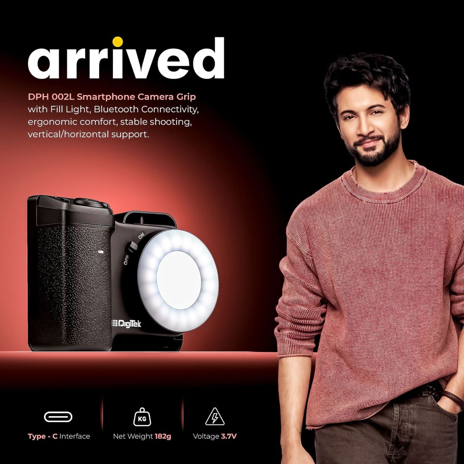 DigitekDPH002LSmartphoneCameraGripwithAdjustableFillLightOnlineBuyIndia_2 - Hey Jimmy
