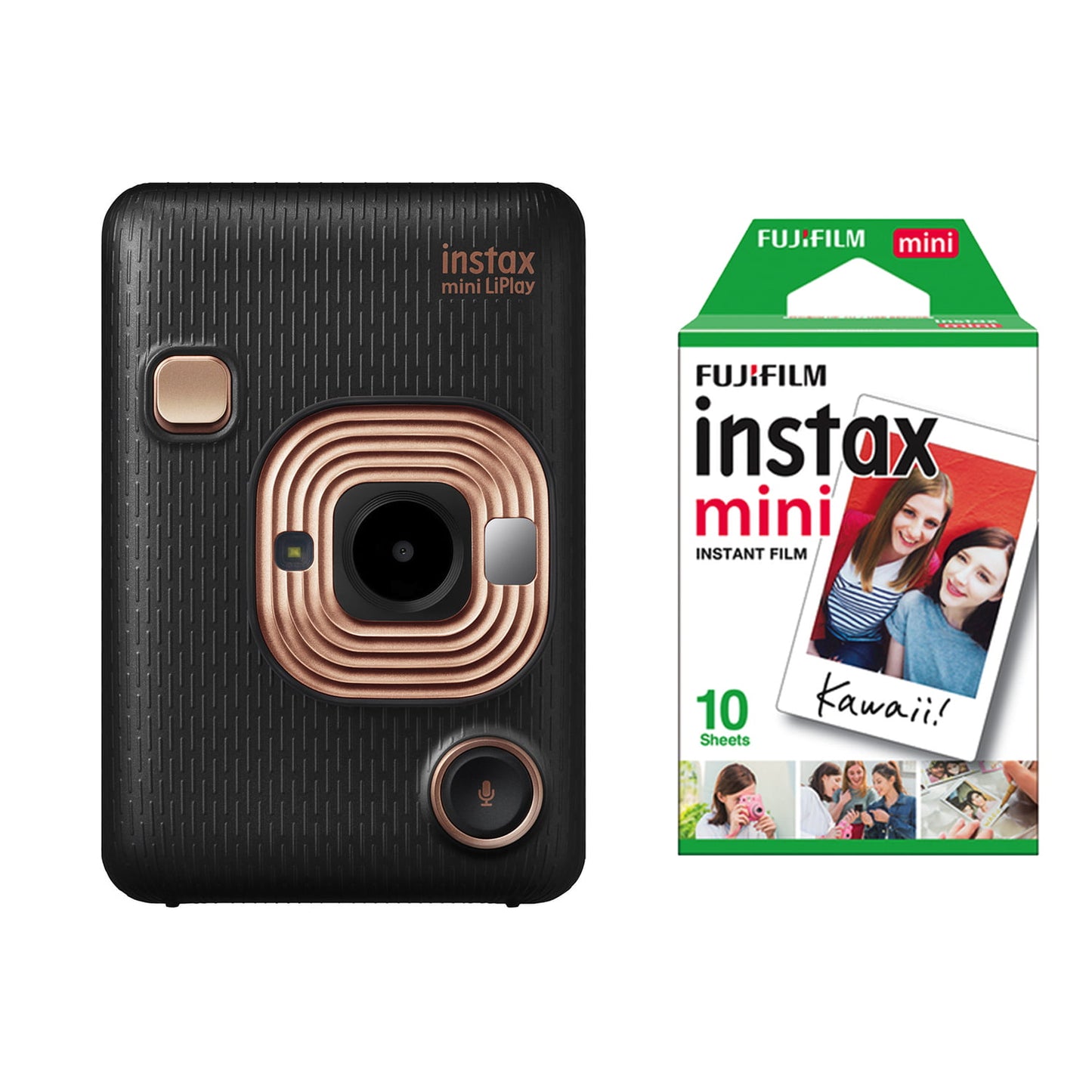 Fujifilm-Instax-Mini-LiPlay-Instant-Camera-with-Instax-Mini-Films-10-Sheets-Bundle-Elegant-Black-Online-Buy-Mumbai-India - Hey Jimmy