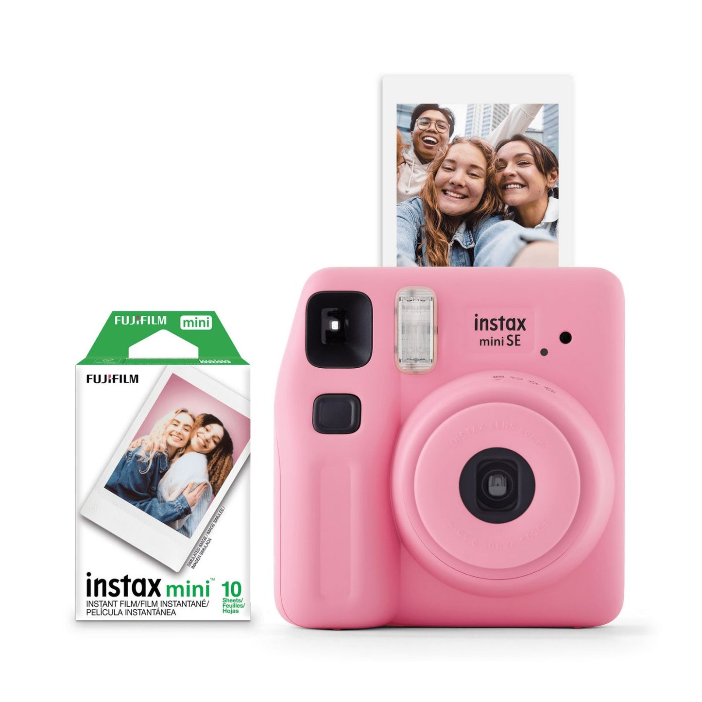 Fujifilm-Instax-Mini-SE-Instant-Camera-Fun-Pack-Pink-Online-Buy-India - Hey Jimmy