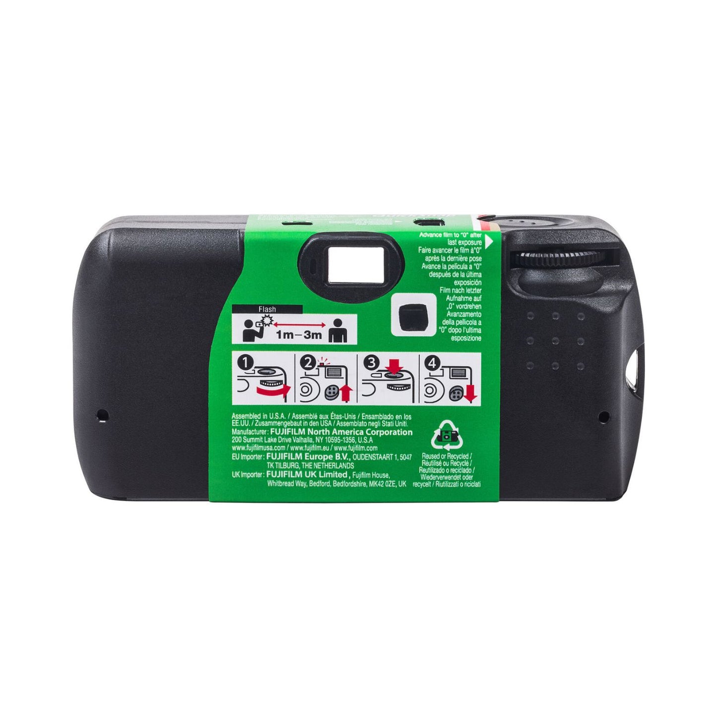 Fujifilm QuickSnap Flash 400 One-Time-Use Disposable Camera (27 Exposures)