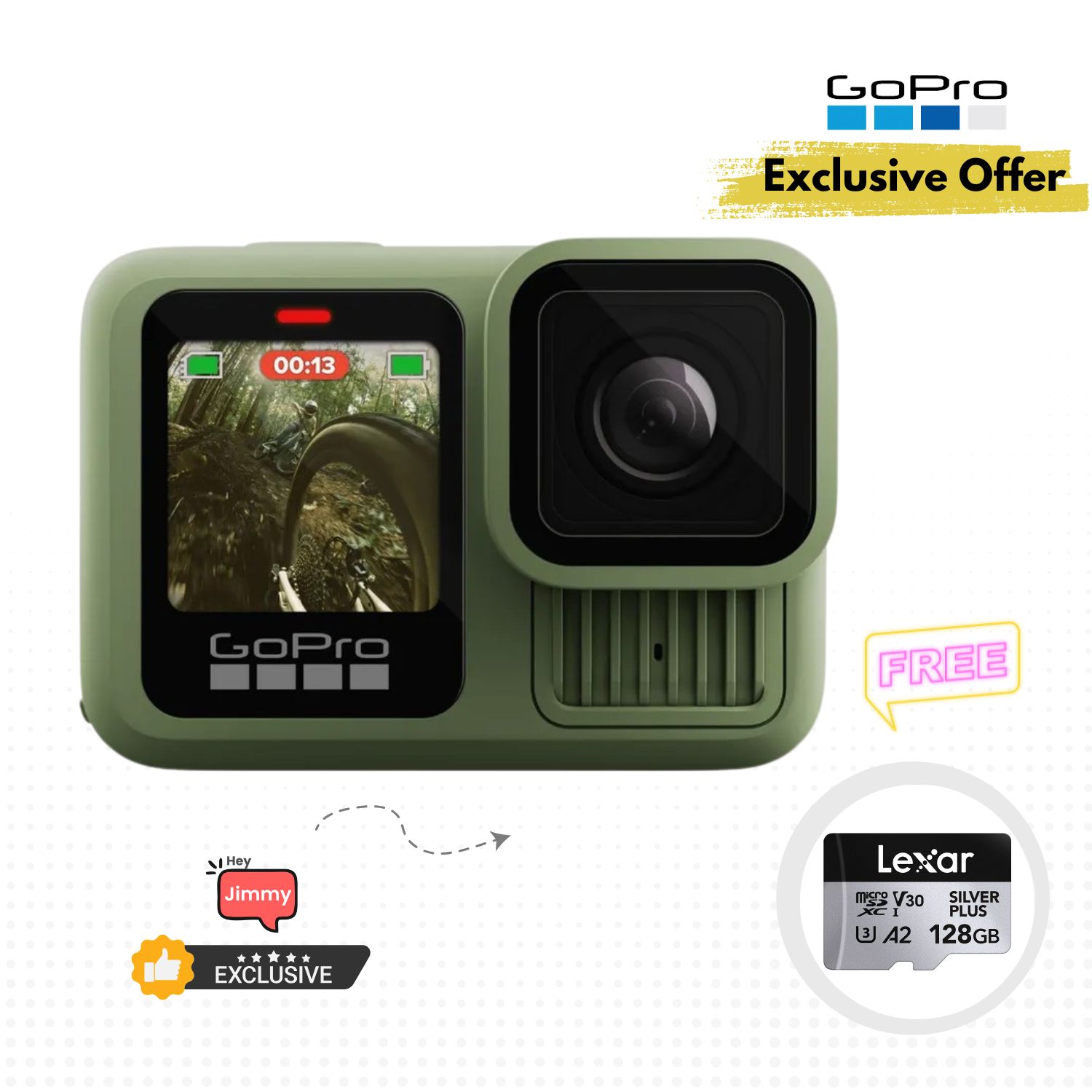 GoPro-HERO-13-Black-Action-Camera-Forest-Green-Limited-Edition-Online-Buy-India_3_5eaa3b60-6ecb-4df2-a9ad-eebae5a27e61 - Hey Jimmy