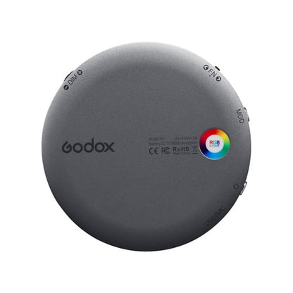 Godox-R1-Round-Magnetic-RGB-Mini-Creative-LED-Video-Light-Grey-Online-Buy-Mumbai-India-4 - Hey Jimmy