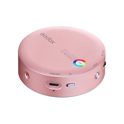Godox-R1-Round-Magnetic-RGB-Mini-Creative-LED-Video-Light-Pink-Online-Buy-Mumbai-India-5 - Hey Jimmy