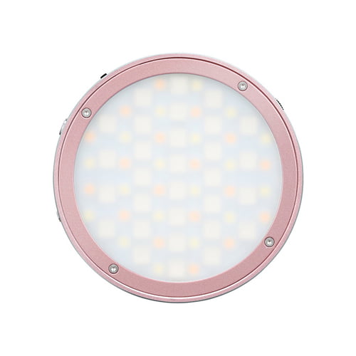 Godox-R1-Round-Magnetic-RGB-Mini-Creative-LED-Video-Light-Pink-Online-Buy-Mumbai-India - Hey Jimmy