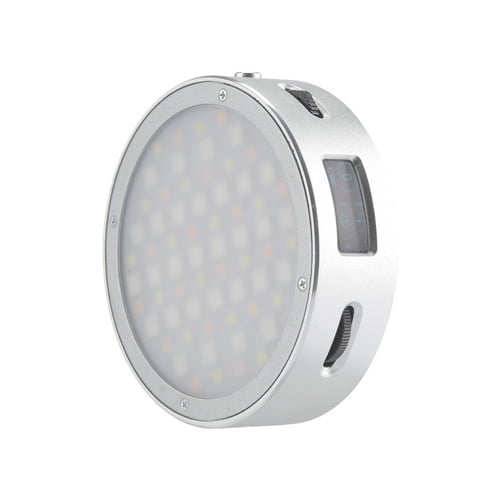 Godox-R1-Round-Magnetic-RGB-Mini-Creative-LED-Video-Light-Silver-Online-Buy-Mumbai-India-1 - Hey Jimmy