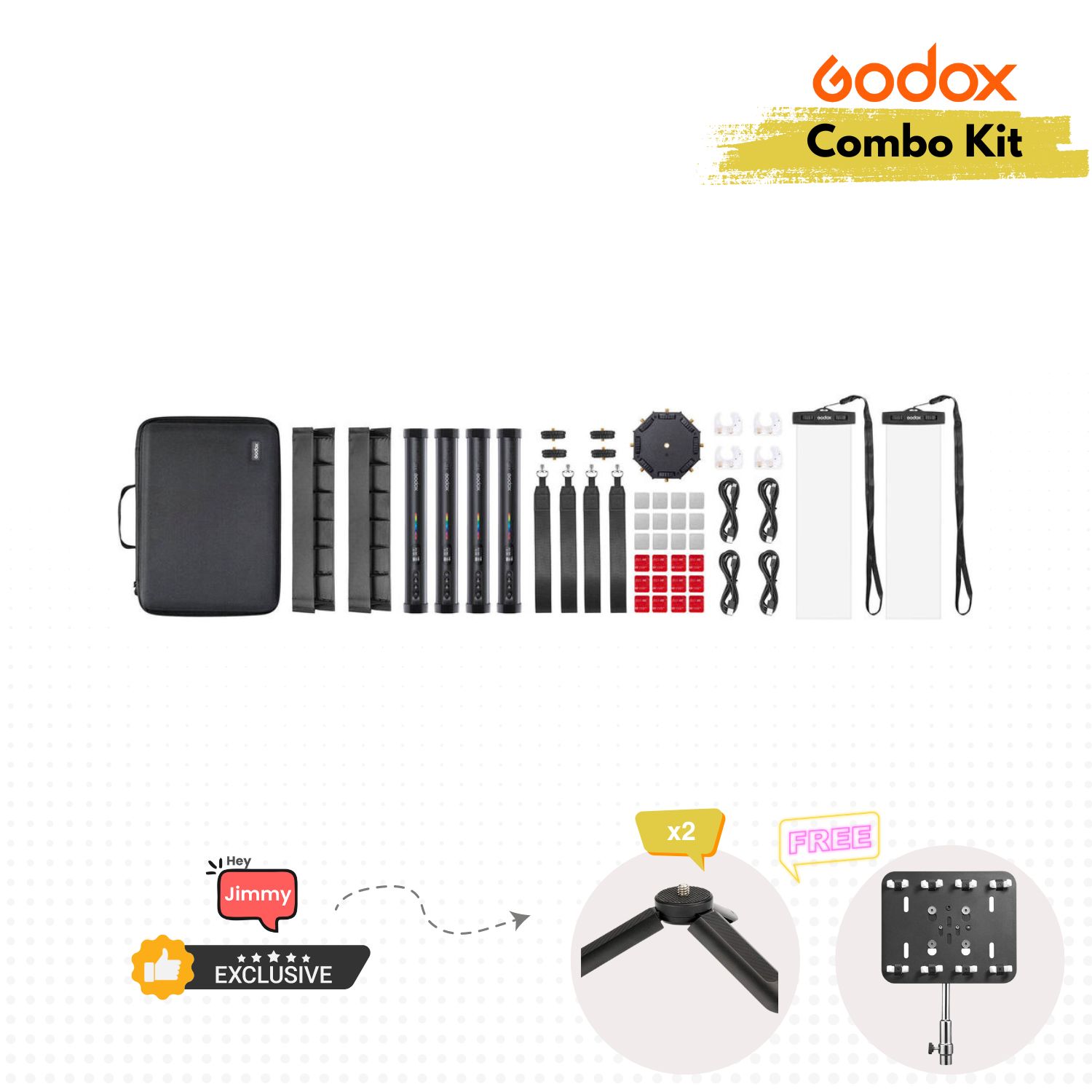 Godox-TL30-RGB-Tube-Light-Kit-4-Combo-Online-Buy-India - Hey Jimmy
