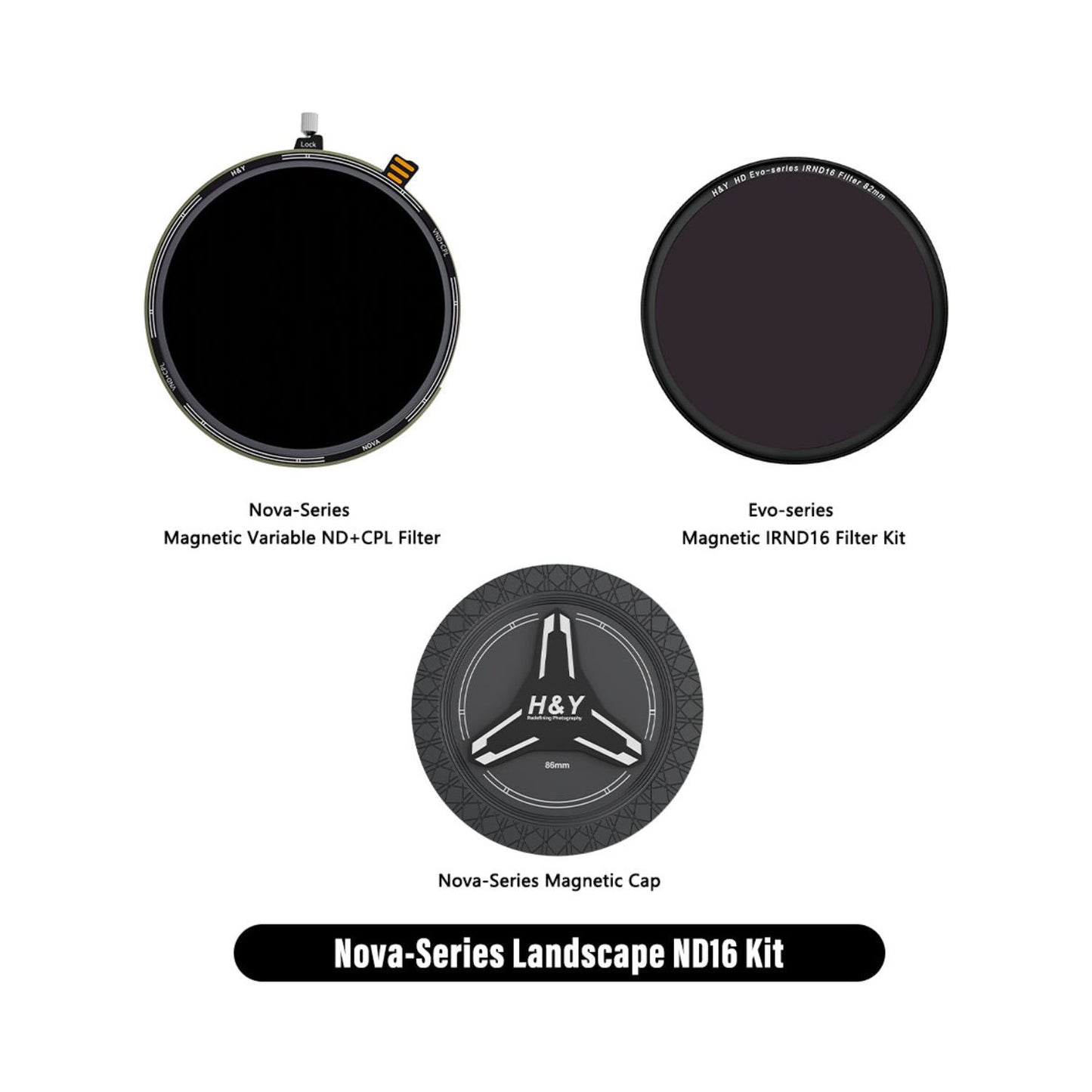 H&Y 67mm HD Nova-Series Magnetic Variable ND3-32 (1.5 - 5 stops) + CPL Filter Kit