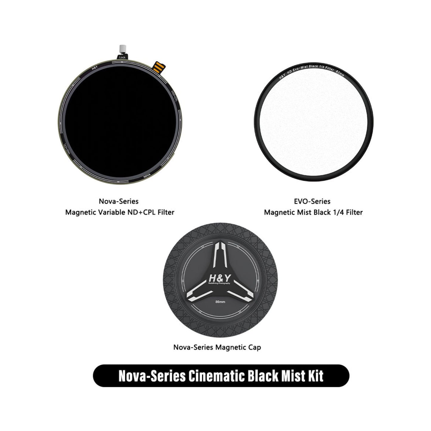 H&Y 67mm HD Nova-Series Magnetic Variable ND3-32 (1.5 - 5 stops) + CPL Filter Kit