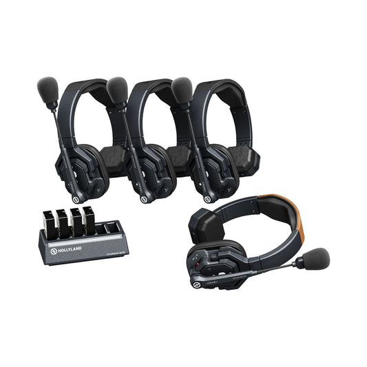 Hollyland Solidcom SE-4S 4-Person Single-Ear Noise-Canceling Headset Intercom System (2.4 GHz) - Online Buy in Mumbai, India