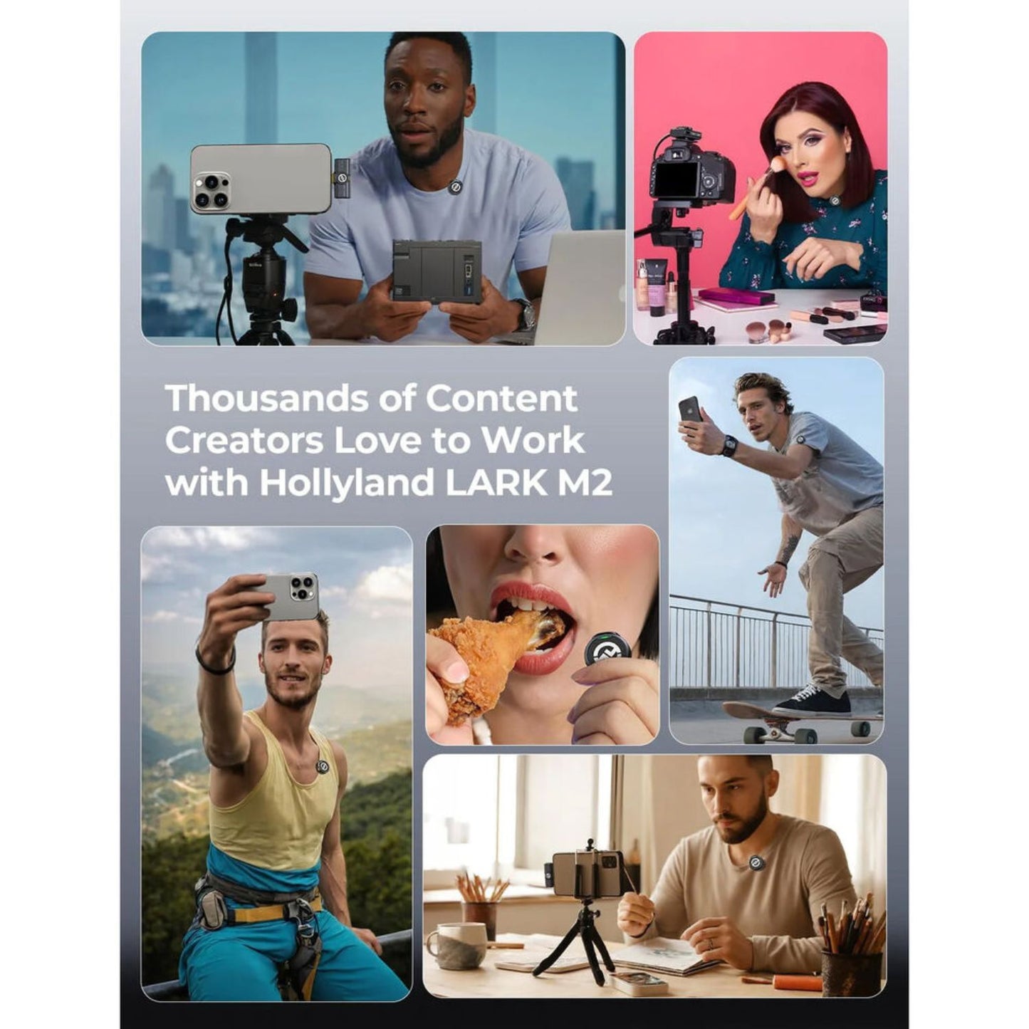 Hollyland LARK M2 2-Person Wireless Mini Combo Microphone System