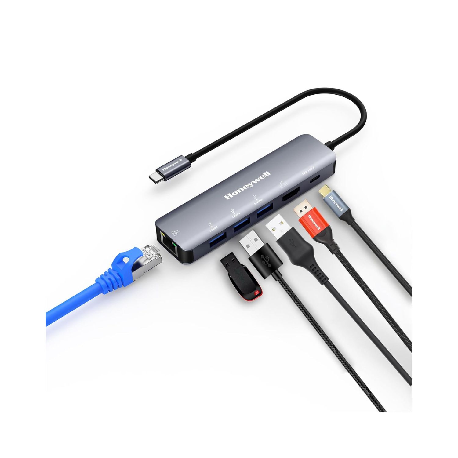 Honeywell-Type-C-Docking-Station-6-in-1-Platinum-Series-Online-Buy-India - Hey Jimmy
