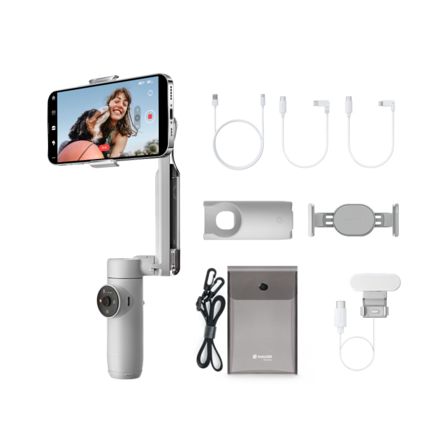 Insta360-Flow-Smartphone-Gimbal-Stabilizer-Creator-Kit-Gray-Online-Buy-Mumbai-India - Hey Jimmy