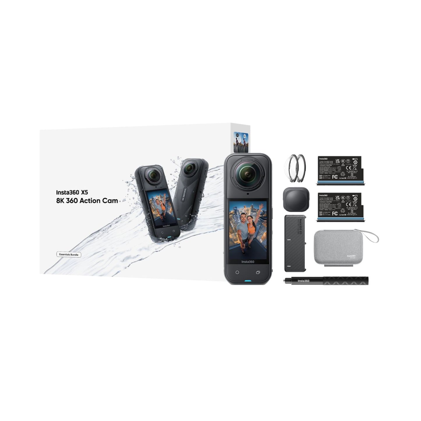 Insta360 X5 360 Action Camera Essentials Bundle