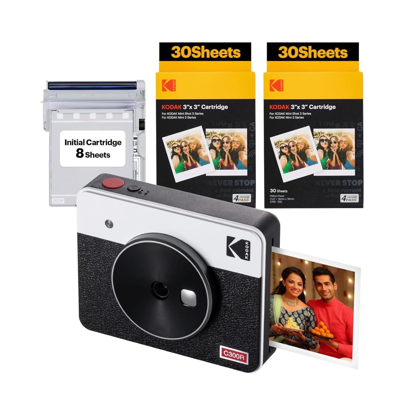 Kodak-Mini-Shot-3-Retro-2-in-1-Instant-Camera-and-Photo-Printer-Kit-68-Sheets-Silver-Online-Buy-India - Hey Jimmy