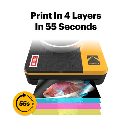 Kodak Mini Shot 3 Retro 3x3 Inch C300R Instant Camera and Photo Printer (38 Sheets)