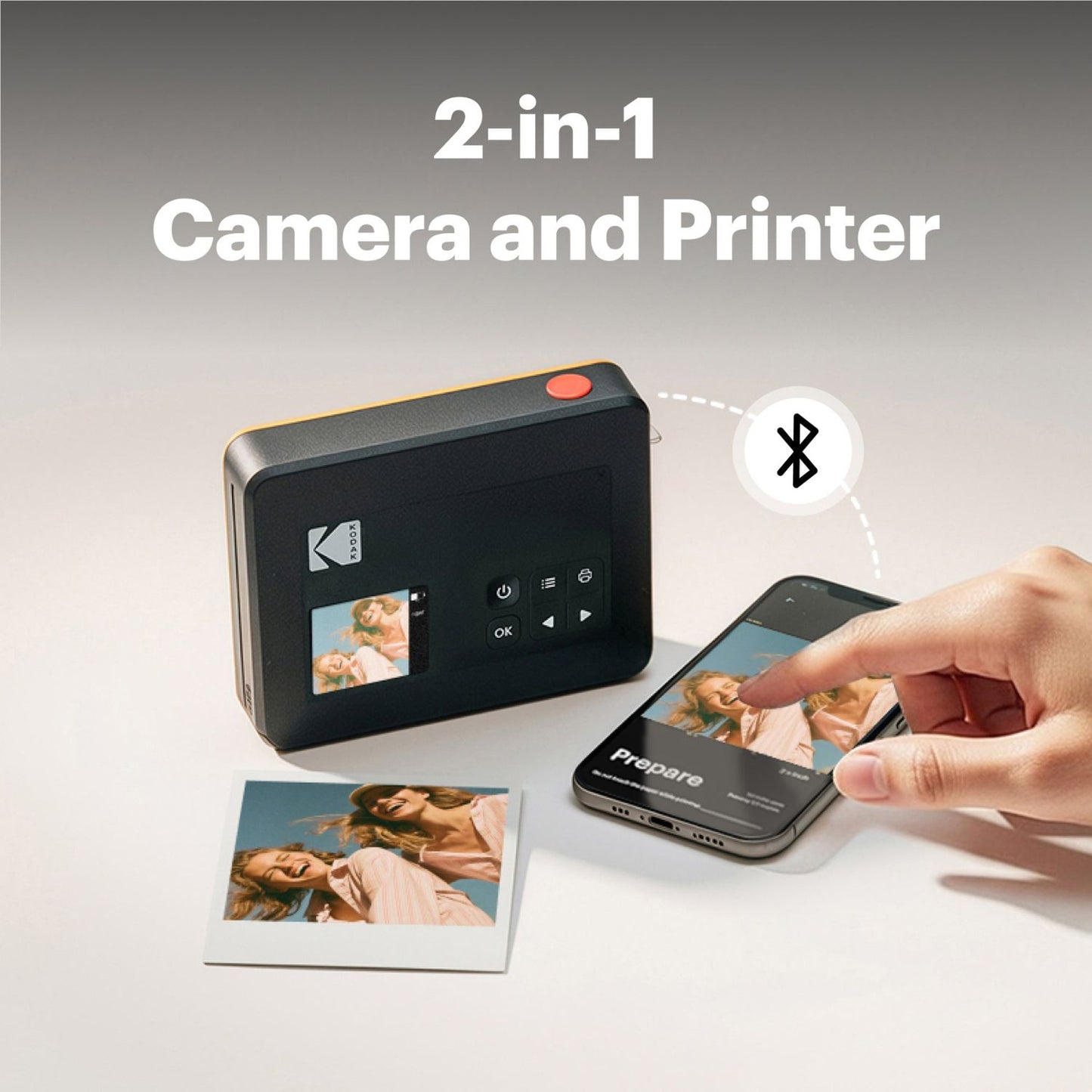 Kodak Mini Shot 3 Retro 3x3 Inch C300R Instant Camera and Photo Printer (38 Sheets)