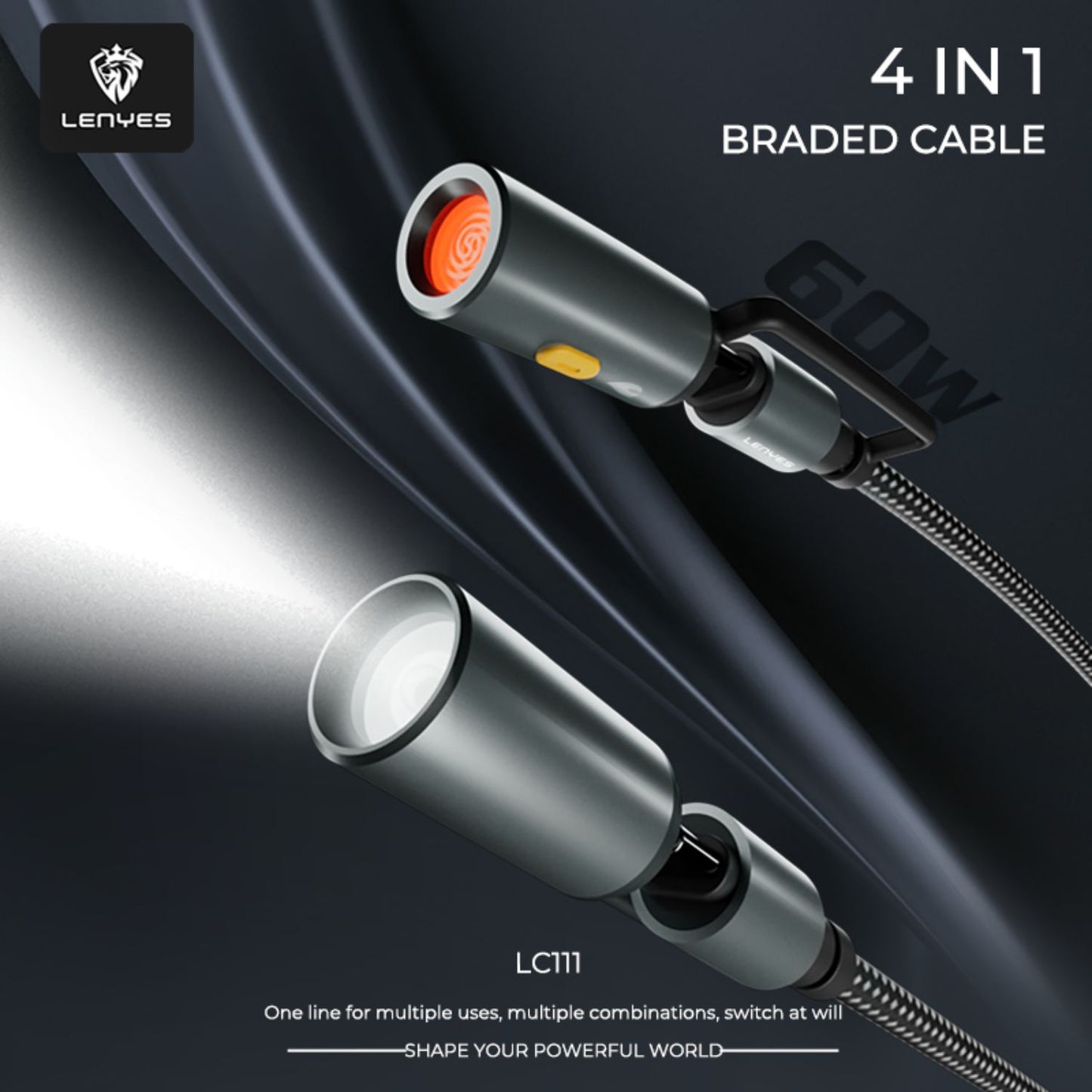 Lenyes-LC111-4-in-1-60W-Braided-Cable-Online-Buy-India_6 - Hey Jimmy