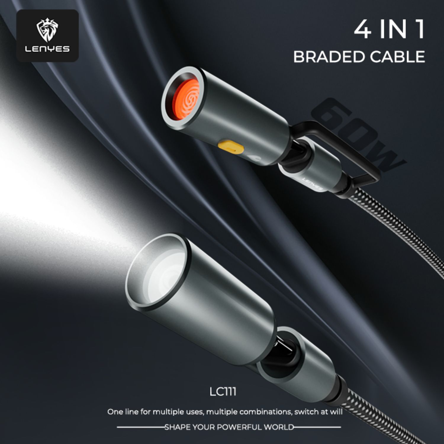 Lenyes-LC111-4-in-1-60W-Braided-Cable-Online-Buy-India_6 - Hey Jimmy