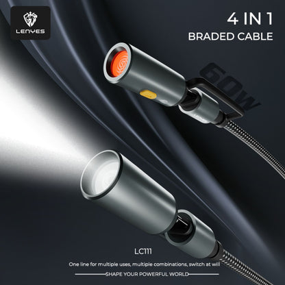 Lenyes-LC111-4-in-1-60W-Braided-Cable-Online-Buy-India_6 - Hey Jimmy