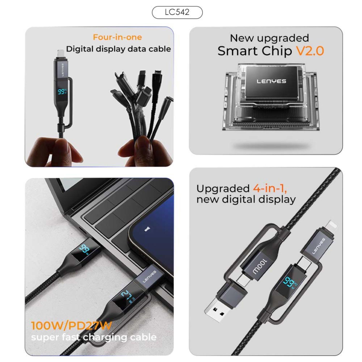 Lenyes-LC542-4-in-1-Data-Cable-with-Digitak-Display-Online-Buy-India_5 - Hey Jimmy