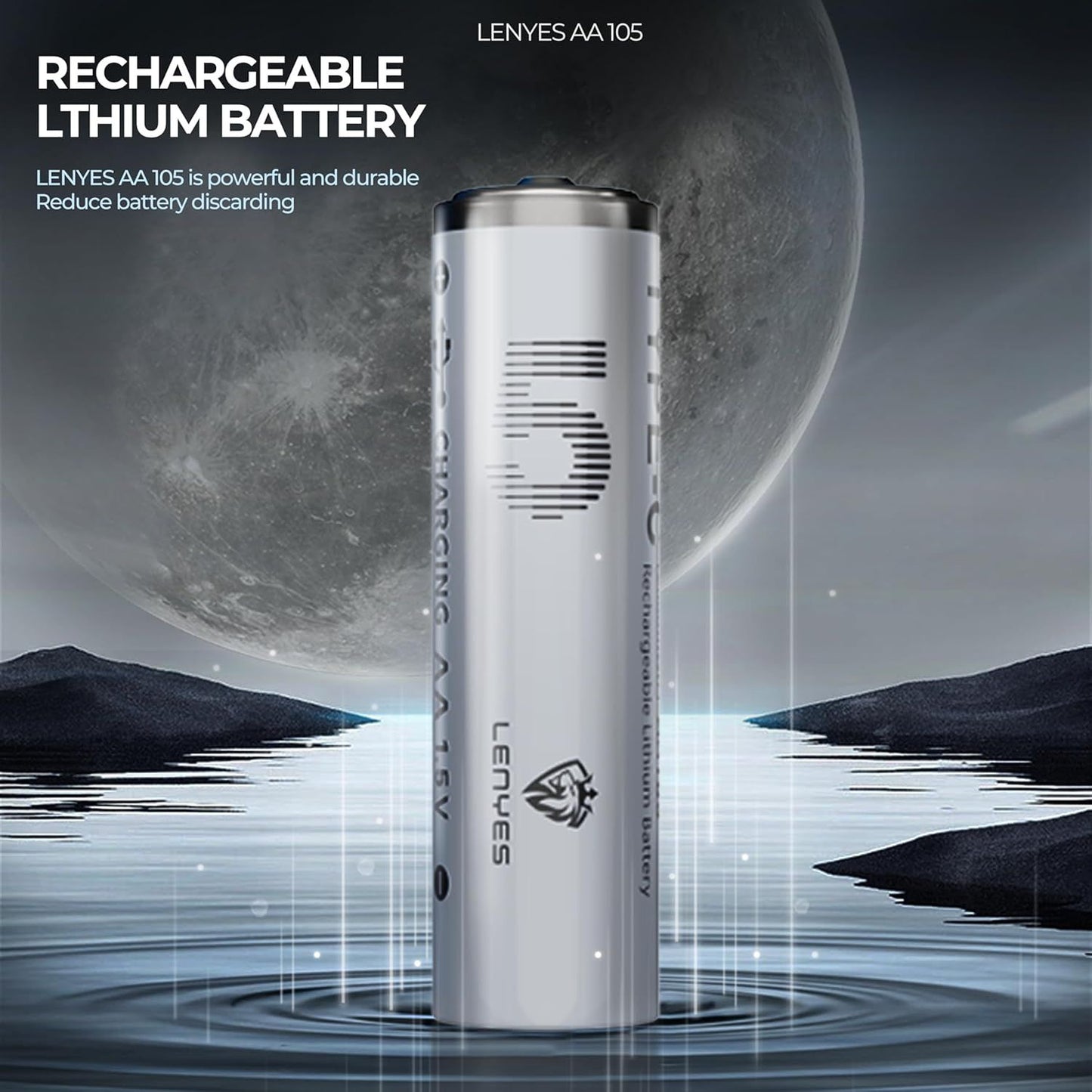 Lenyes AA105 Rechargeable Pencil Cell 1800 mAh Type-C Batteries