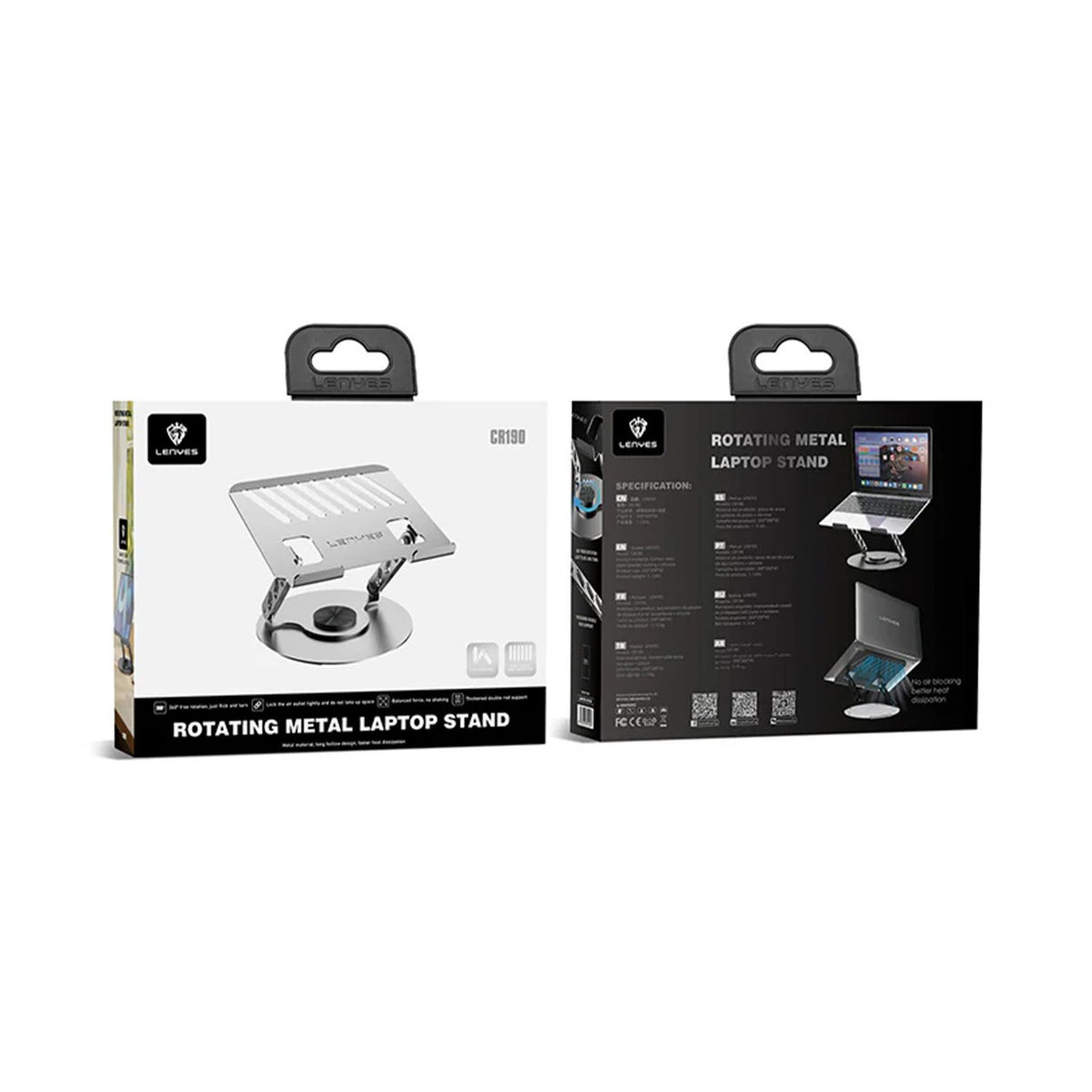 Lenyes CR190 Rotating Metal Laptop Stand