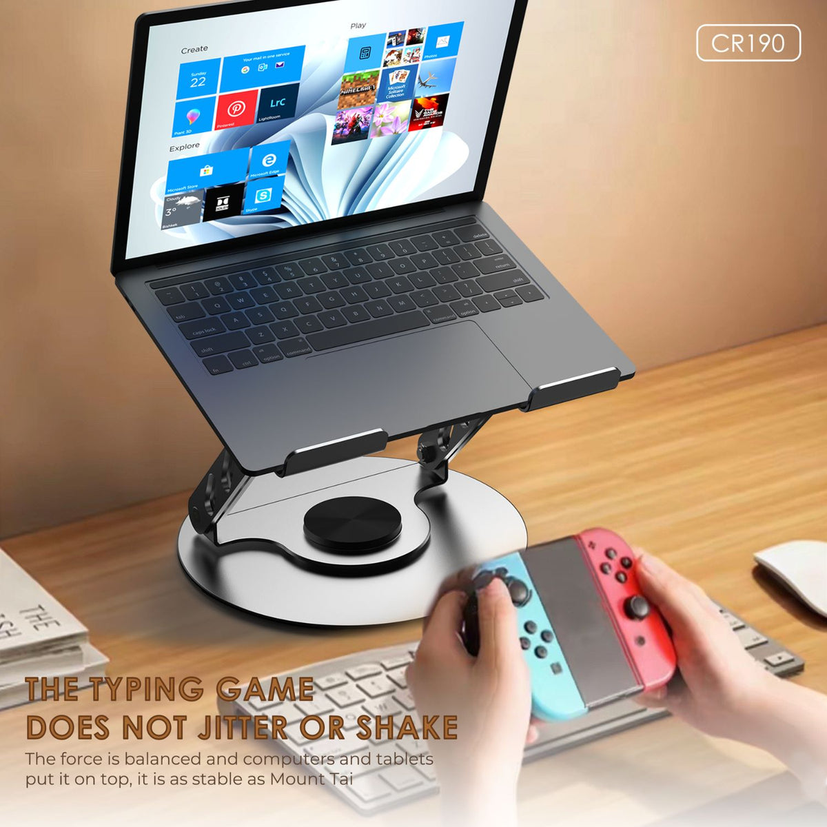 Lenyes CR190 Rotating Metal Laptop Stand