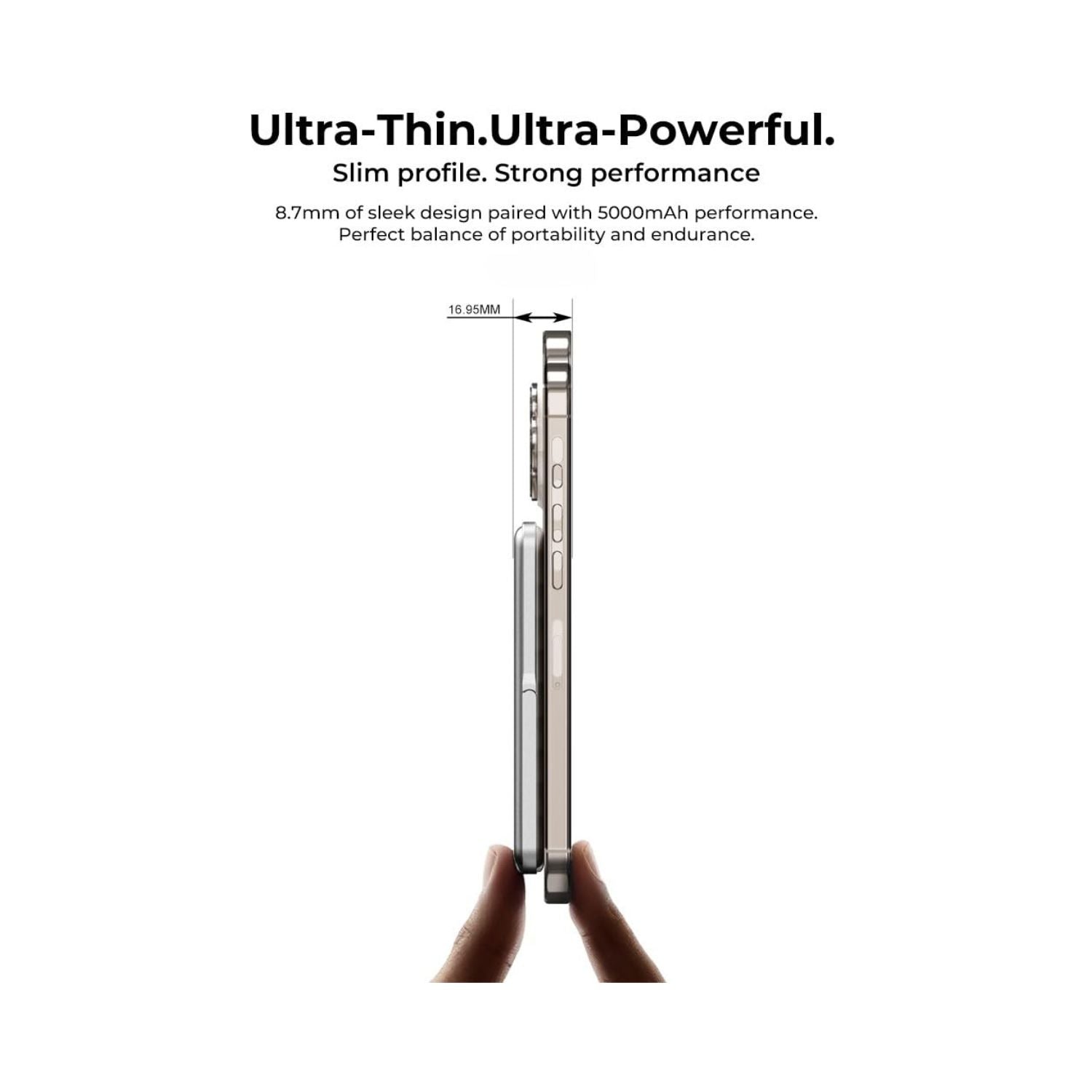 Lenyes PW038D Ultra-Slim 5000mAh Mag Power Bank | Portable
