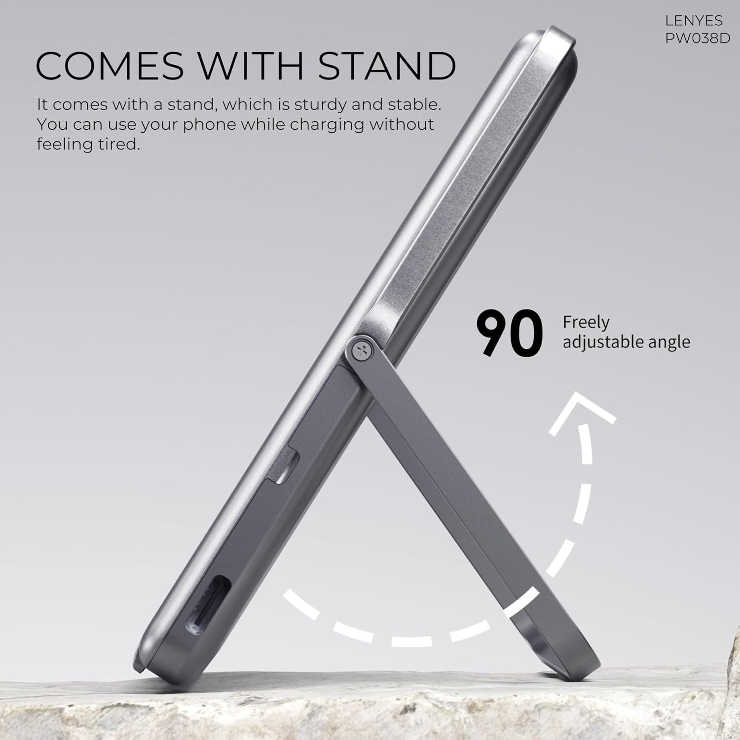 Lenyes PW038D Ultra-Slim 5000mAh Mag Power Bank | Portable