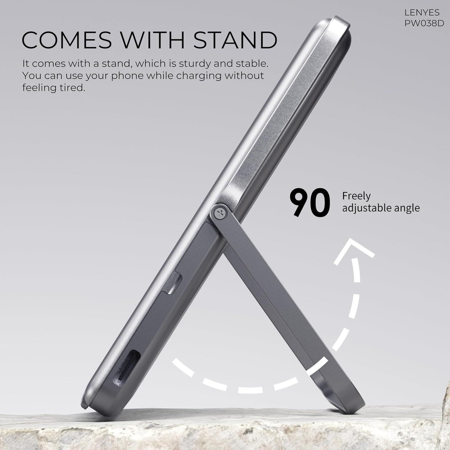 Lenyes PW038D Ultra-Slim 5000mAh Mag Power Bank