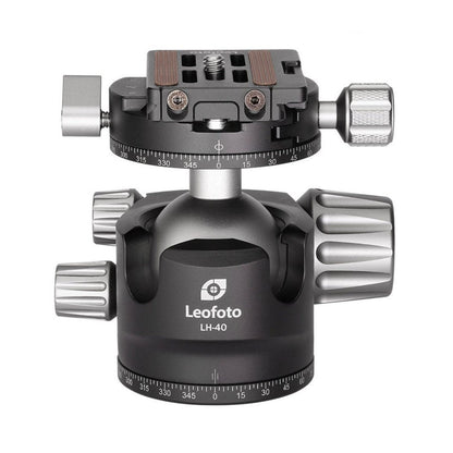 Leofoto-LH-40R-Ball-Head-Lower-Center-Double-Notch-With-QR-Plate-Online-Buy-Mumbai-India - Hey Jimmy