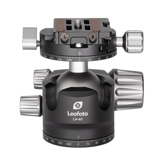 Leofoto-LH-40R-Ball-Head-Lower-Center-Double-Notch-With-QR-Plate-Online-Buy-Mumbai-India - Hey Jimmy